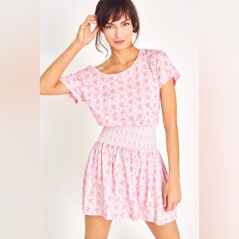 LoveShackFancy Amore Rose Patch Dress